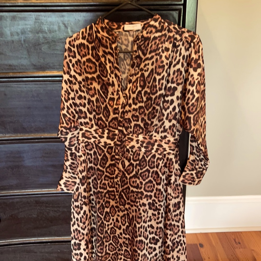 NWT. Equipment animal print dress.